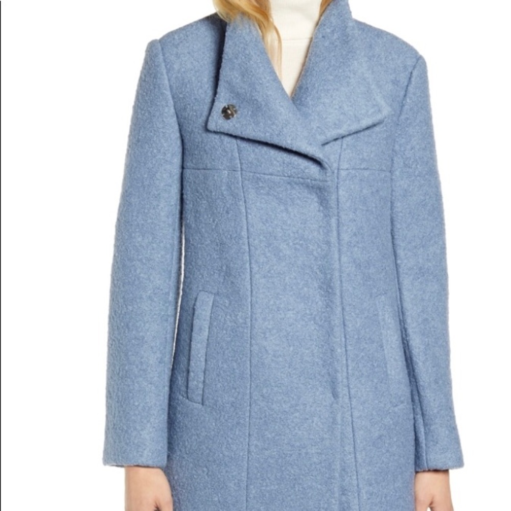 Wool Blend Bouclé Coat - Kenneth Cole